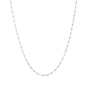 16" Peony Tiny Dot Chain Necklace