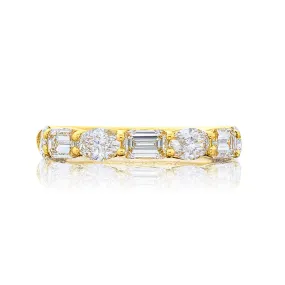 1.98ctw Emerald-Cut and Oval Diamond Band