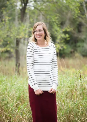 Boatneck Stripe Sailor Top