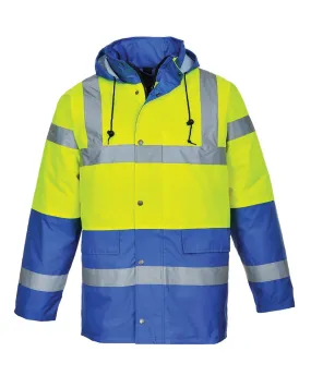 Class 3 Portwest Yellow/Royal Hi-Vis Contrast Traffic Jacket