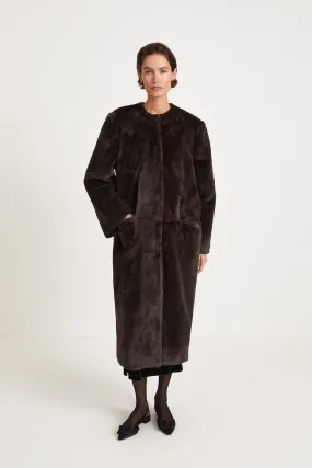 HAGA COAT - BROWN