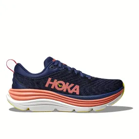 Hoka One One Gaviota 5 Running Shoe - Evening Sky / Coral