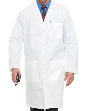 Landau Men's 41.5 inch Three Pocket Full Length Medical Lab Coat